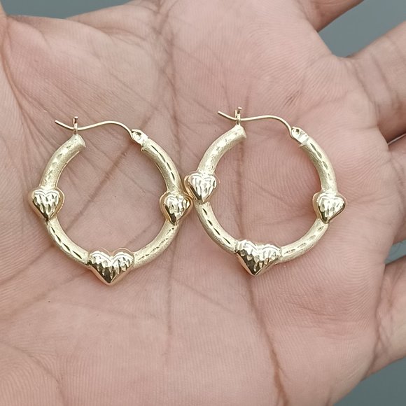 10kt Real Gold Hoop Earring For Women